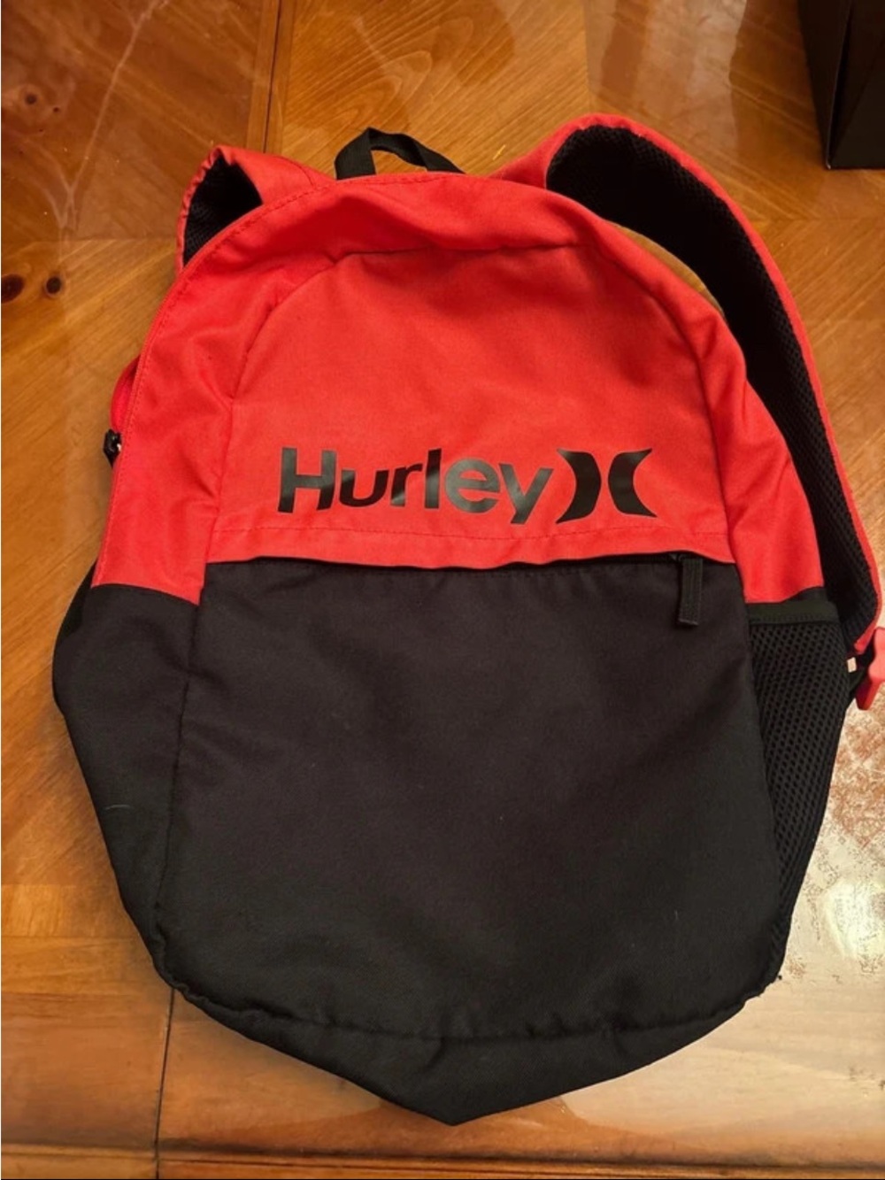 Hurley Red and Black Two-Tone Backpack